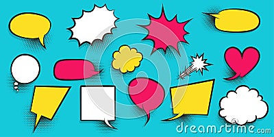 Colored speech bubble Vector Illustration