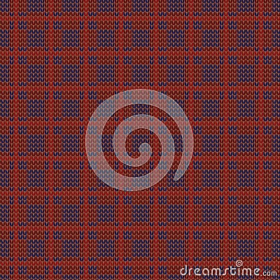 Colored Square pattern. Knitted design. Vector illustration. Vector Illustration