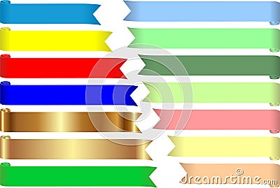 Colored tapes Vector Illustration