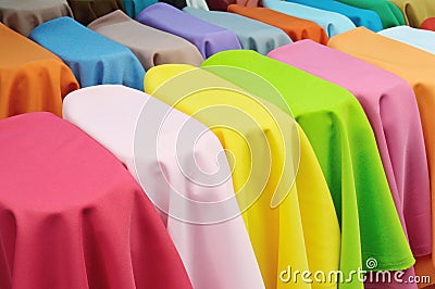 Colored textile Stock Photo