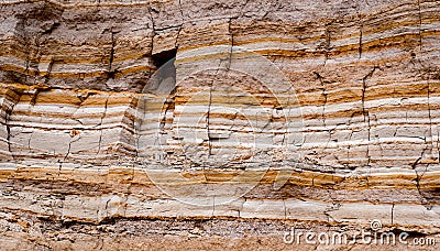 Colored texture layers of the earth Stock Photo