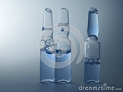 Colored vials Stock Photo