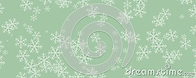 Colored winter background with snowflakes Stock Photo