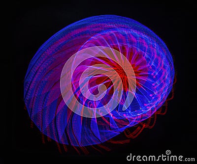 Colorful abstract artistic fractal lights Stock Photo