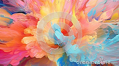 Colorful abstract background with light and color effects, dreamlike composition, colorful explosions, high-speed synchronization Stock Photo