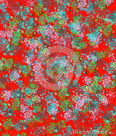 Colorful abstract background in stile of vintage Russian Scarf Stock Photo