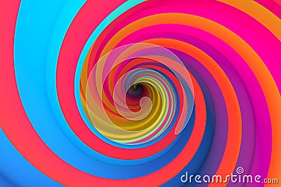 Colorful abstract background twist Cartoon Illustration