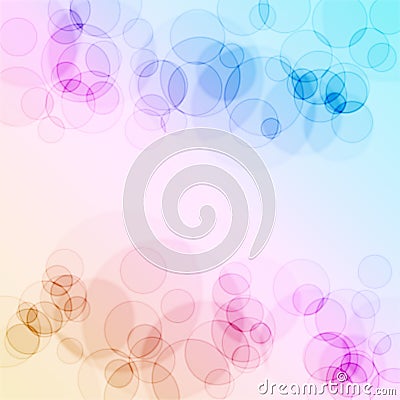 Colorful abstract bokeh circles for background use Stock Photo