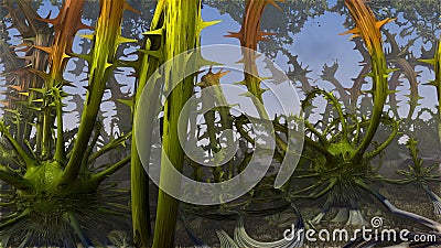 Colorful Abstract Fractal Background Stock Photo