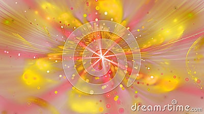 Colorful abstract fractal illustration Cartoon Illustration