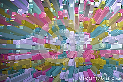 Colorful abstract geometric background Stock Photo