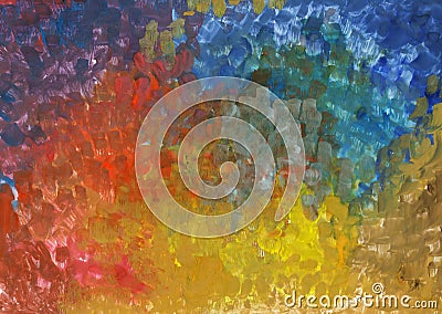 Colorful abstract gouache paint texture on paper, gradient background Stock Photo