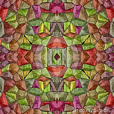 Colorful abstract kaleidoscope, seamless texture with color Stock Photo