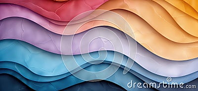 Colorful abstract landscape Stock Photo