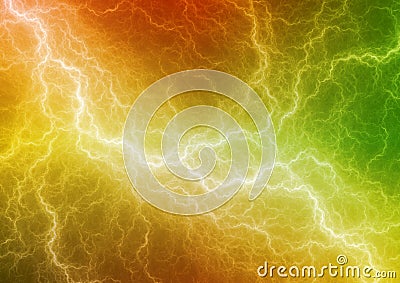 Colorful abstract lightning Stock Photo