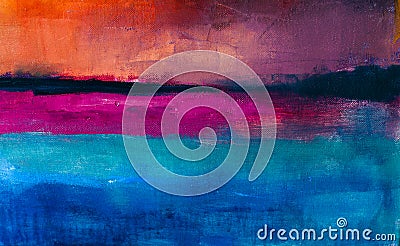 Colorful Abstract oil painting background. Oil on canvas texture Stock Photo