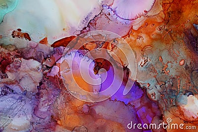 Colorful abstract painting texture Stock Photo