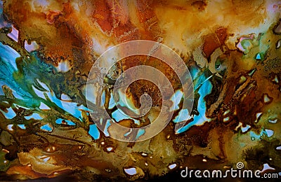 Colorful abstract painting texture Stock Photo