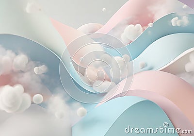colorful abstract pastel background Stock Photo