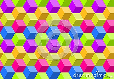 Colorful abstract polygon background, seamless geometric digital mosaic pattern Vector Illustration