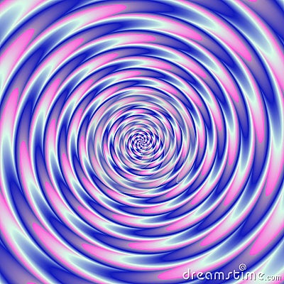 Colorful abstract psycho tunnel Stock Photo