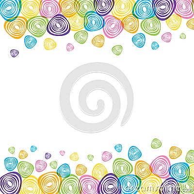 Colorful abstract shape leaflet deisgn Vector Illustration