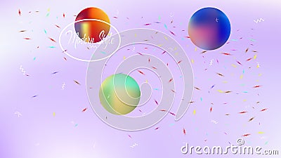 Colorful abstract space background picture mesh. Vector Illustration