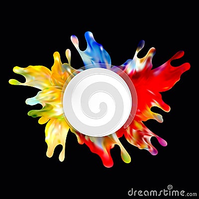 Colorful abstract splash design Vector illustration eps10 Vector Illustration