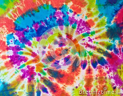 Colorful Abstract Tie Dye Pattern Design in Multiple Colors Stock Photo