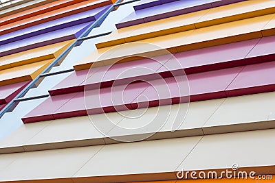 Colorful abstraction of the facade of the building Stock Photo