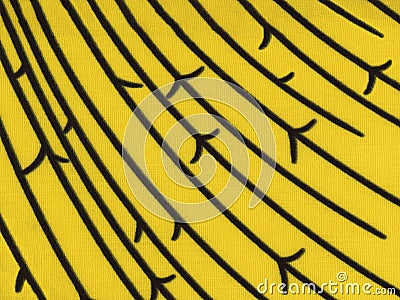 Colorful African fabric – Seamless and textured pattern, geometric lines, photo Stock Photo