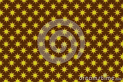 Colorful African fabric – Seamless and textured pattern, stars, photo Stock Photo