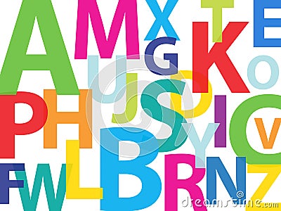 Colorful alphabet Vector Illustration