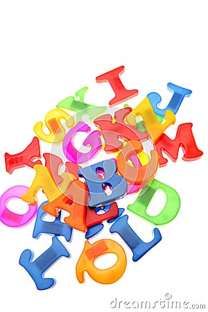 Colorful alphabet letters Stock Photo