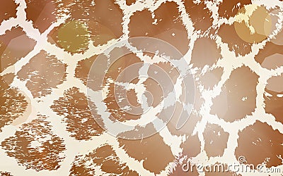 Colorful Animal skin textures of giraffe. Vector Illustration