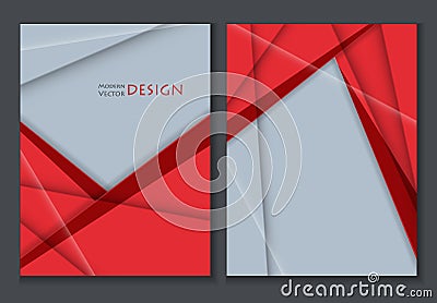 Colorful annual report templates Vector Illustration