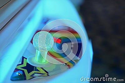 Colorful Arcade Game Joystick Stock Photo