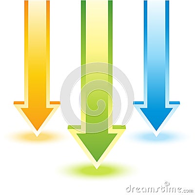 Colorful arrow Vector Illustration