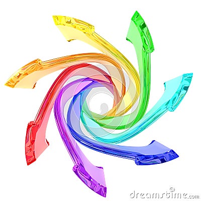 Colorful arrows Stock Photo