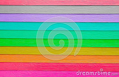 The colorful of artificial wood with a pastel colored gradient. Stock Photo