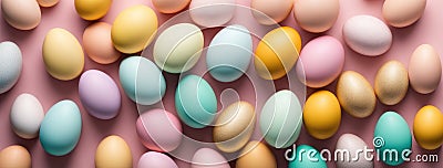Colorful Assortment of Easter Eggs Stock Photo