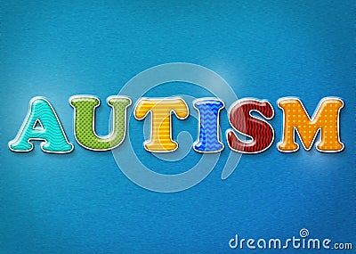 Colorful Autism Theme Stock Photo