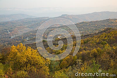 Colorful autumn in the mountains Stock Photo