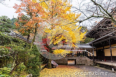 Colorful autumn season of Nanzenji Temple in Kyoto, Japan Stock Photo