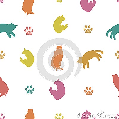 Colorful baby girl and boy foot and hand print arrival greeting card Vector Illustration