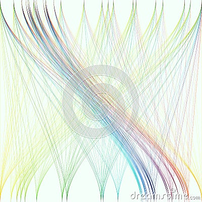 Colorful background with abstract waves, lines. Bright color chaotic, random, messy curves, swirl. Motion design Vector Illustration