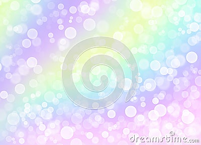 White shiny circles on a light colorful background. Stock Photo