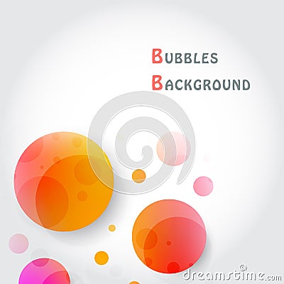 Colorful background with bubbles Stock Photo