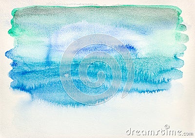Colorful background with hand drawn watercolor wash Stock Photo