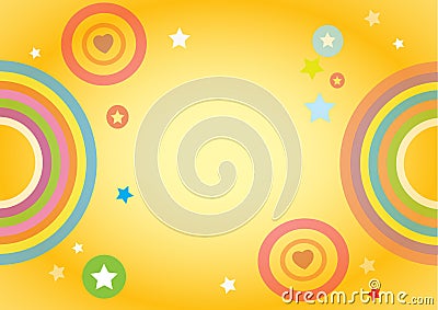 Colorful background for kids Vector Illustration